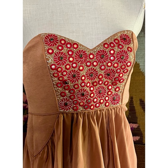 Tibi Beaded Strapless Mini Dress 2 - Picture 8 of 15